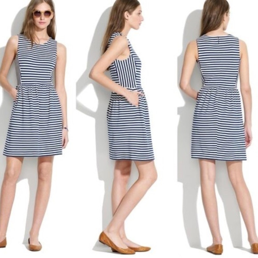 Madewell striped afternoon dress
